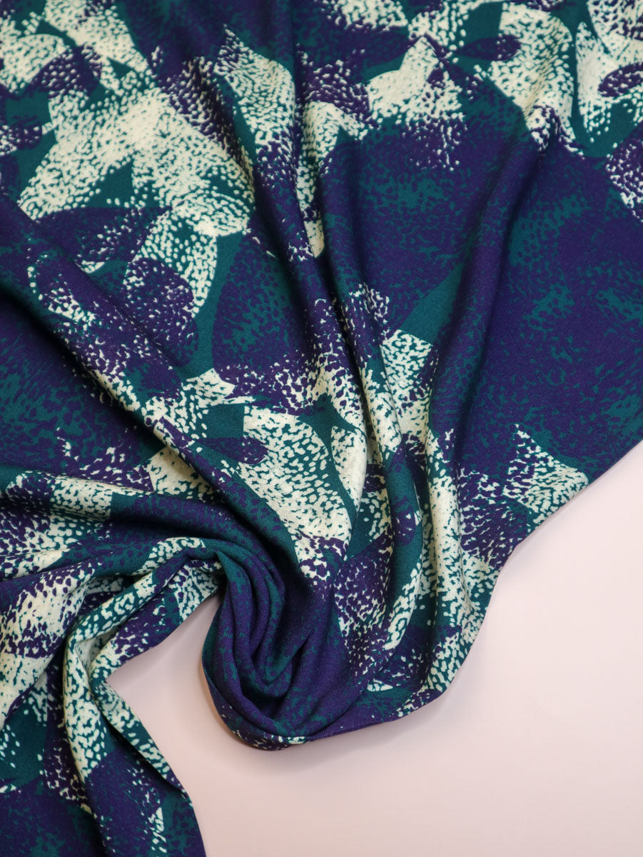 Bree Teal - Viscose twill