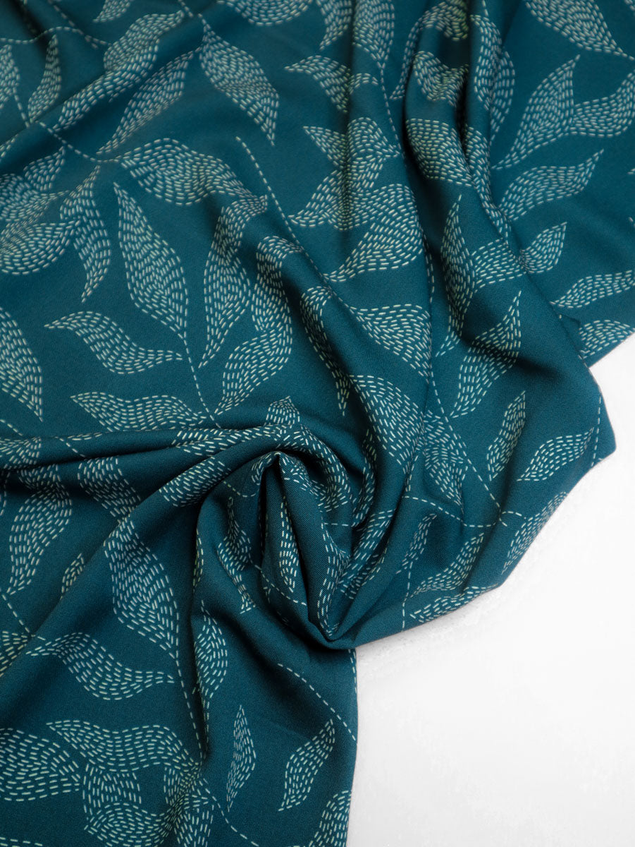 Luu Teal - Viscose twill