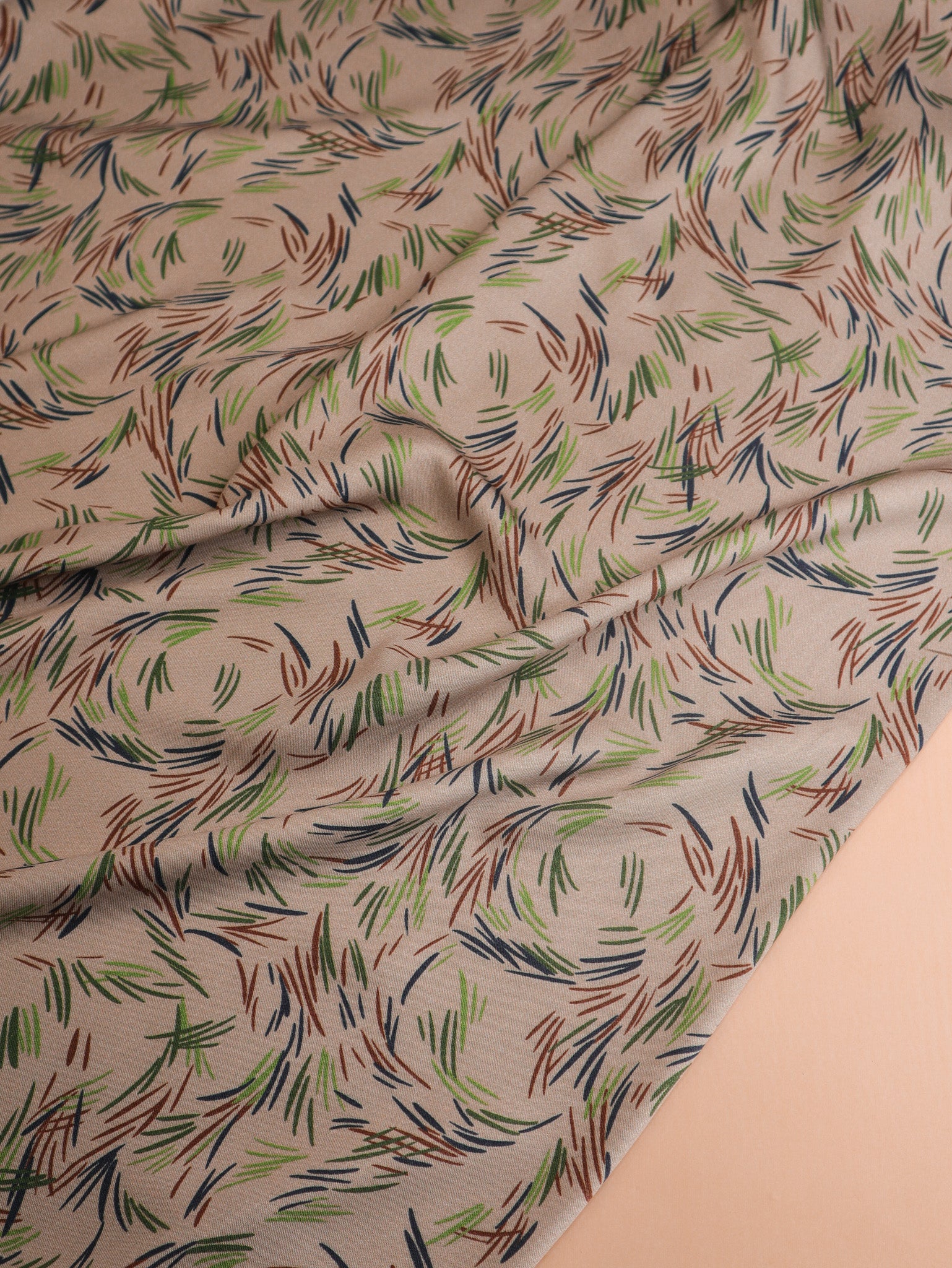 Rina Khaki - Viscose twill