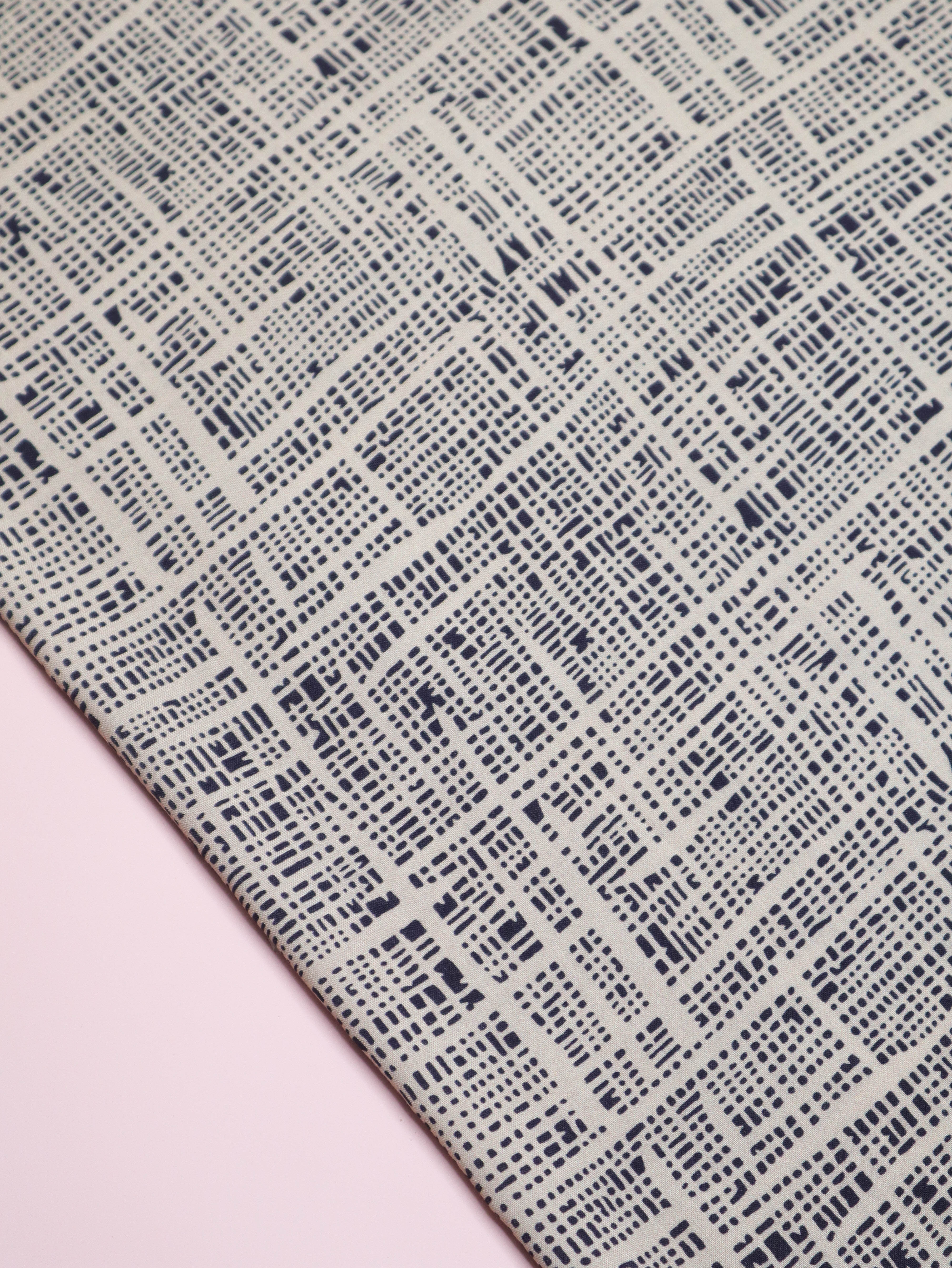 Path Dark Navy - Viscose