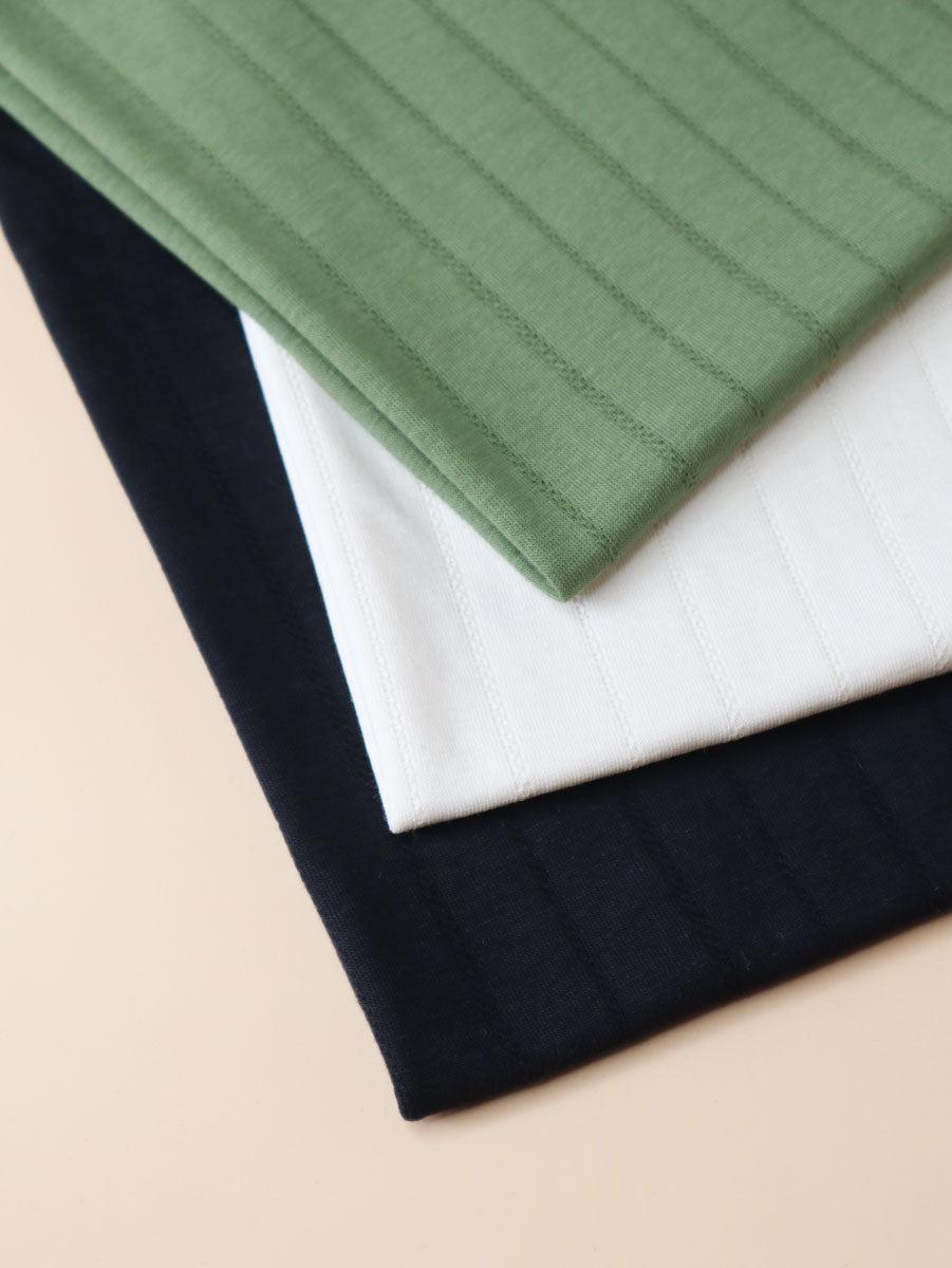 Organic Stripe Pointelle