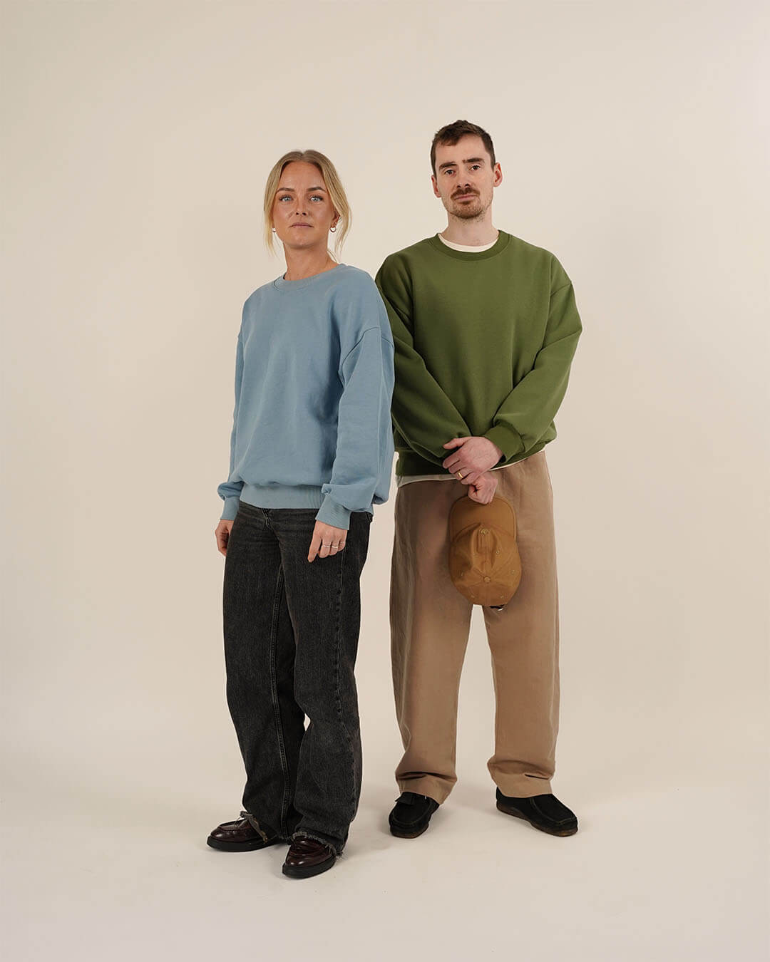 Boyfriend sweater sewing pattern unisex boy and girl front view