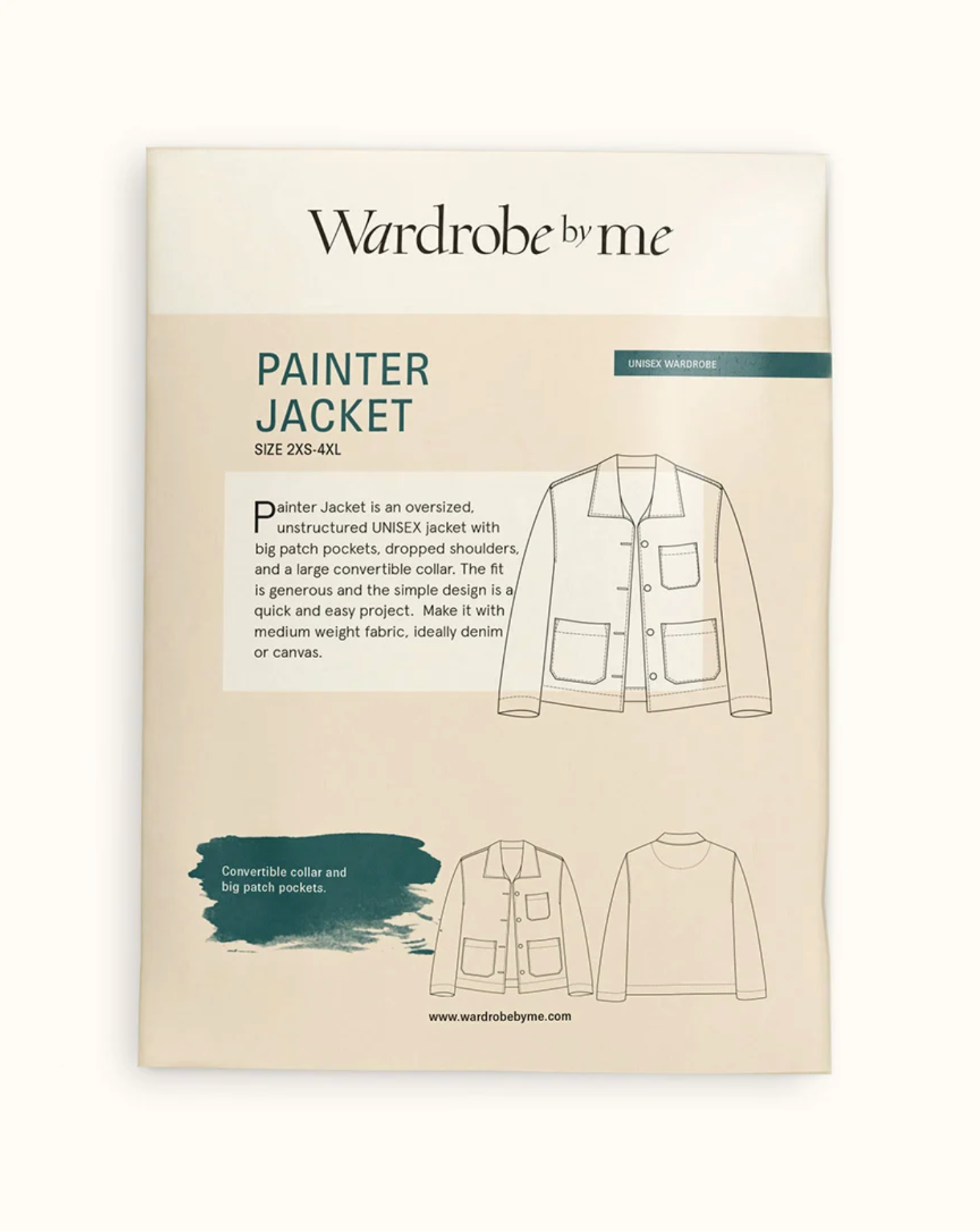 Painter Jacket paper pattern