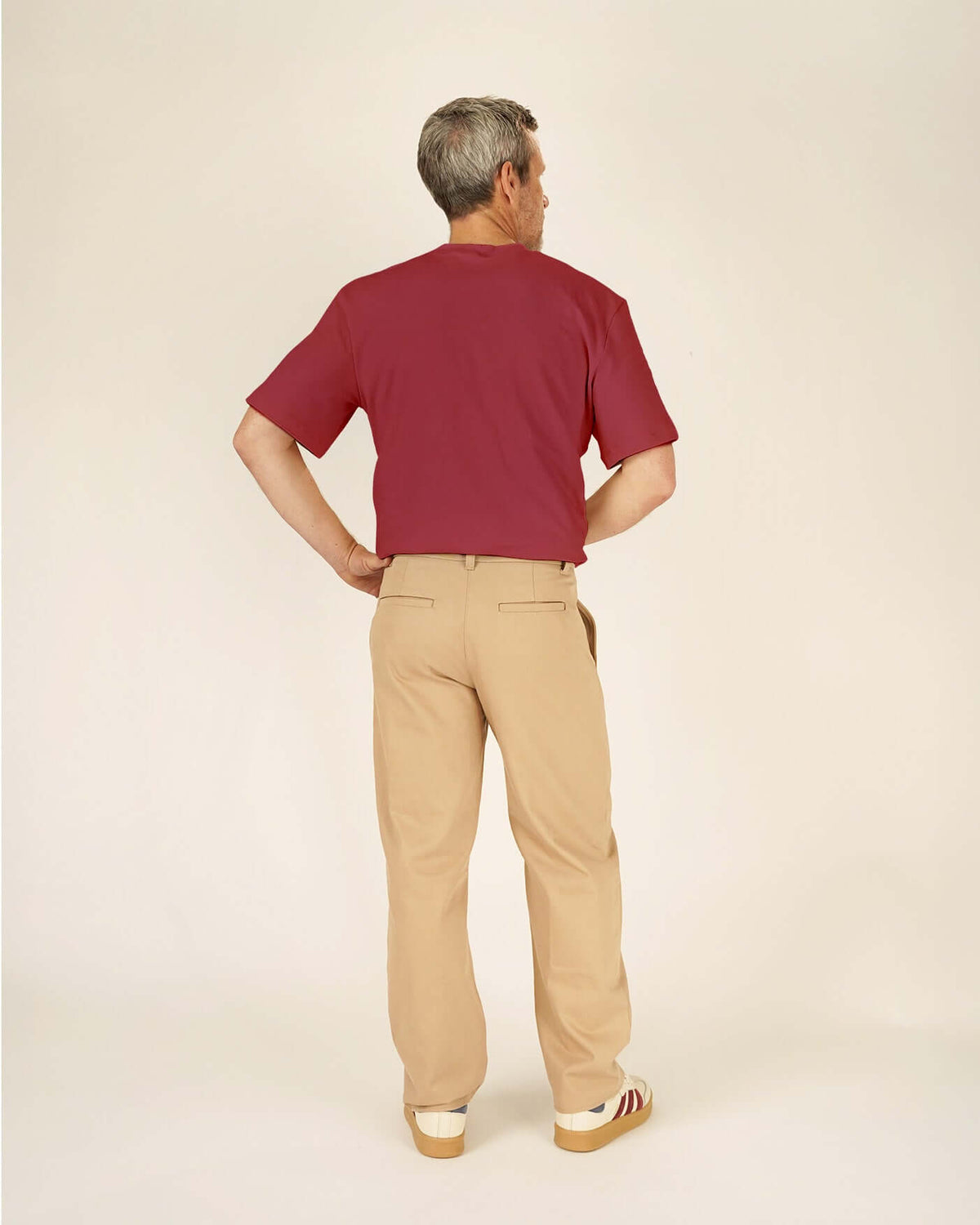Big T-shirt sewing pattern displayed with a model showcasing the unique relaxed fit and design features.