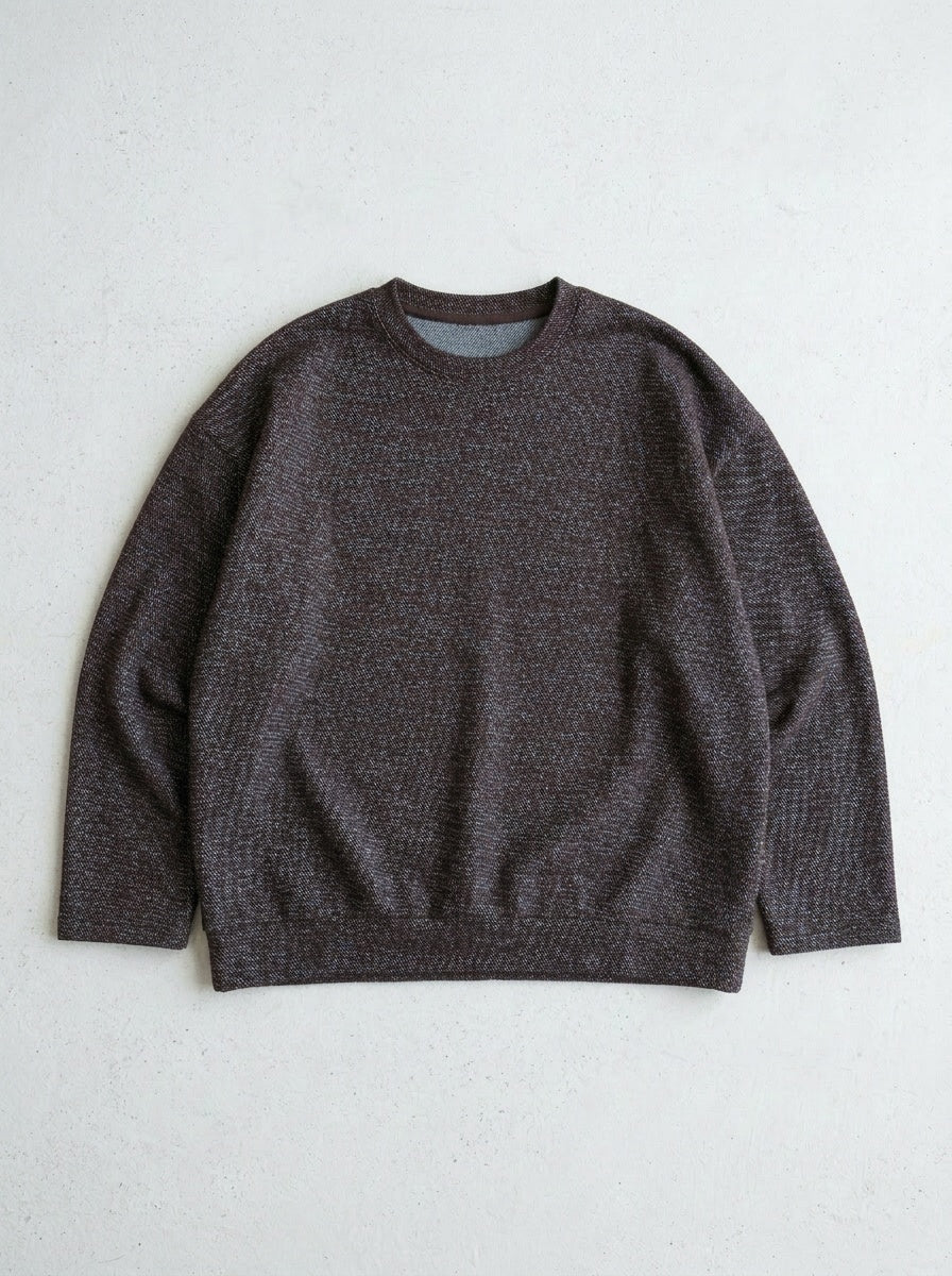 Kody Cotton Knit - Umber/Iced Blue