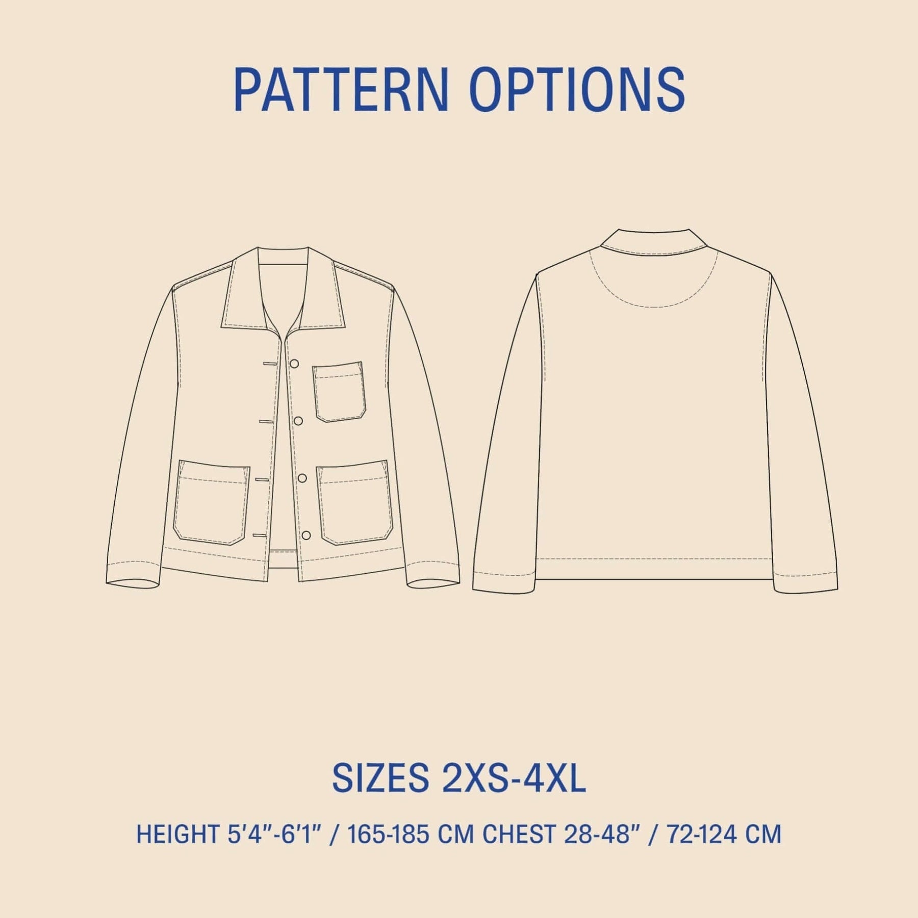 Painter Jacket paper pattern